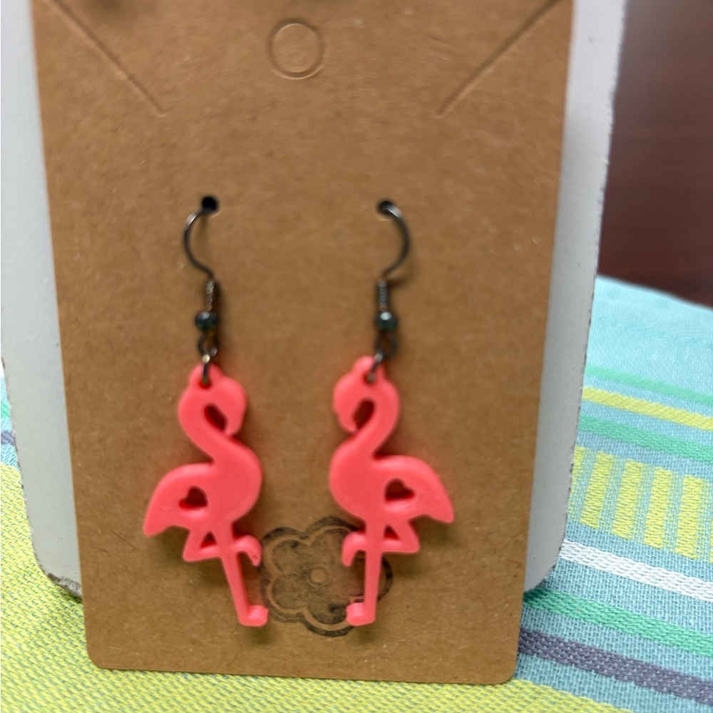 Pink Flamingo Earrings